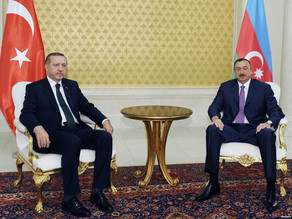 Turkish President Recep Tayyip Erdogan (left) and President of Azerbaijan Ilam Aliyev (right. Photograph courtesy of www.report.az.
