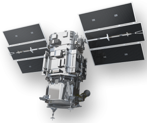 DigitalGlobe's WorldView-1 high-resolution Earth imaging satellite. Image courtesy of DigitalGlobe Inc.