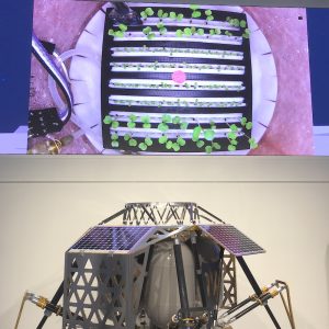NASA's Lunar plant growth experiment at ALINA Press Event in Berlin, 14 July 2016; Credits: ThorGroup