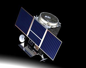 The Lunar Pathfinder Mission. Image courtesy of Surrey Satellite Technology Ltd.