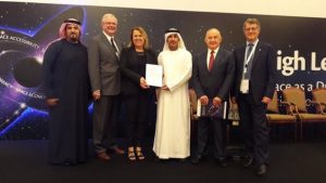 Presentation of the Dubai Declaration; Credits: UNOOSA