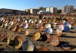 Confiscated satellite dishes awaiting destruction by Iranian authorities. Photograph courtesy of Islamic Republic News Agency.